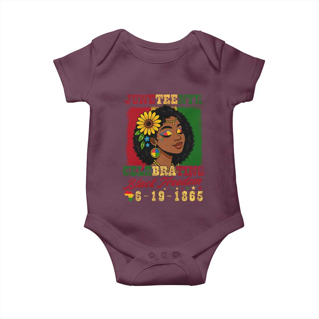 Juneteenth 1865 Black Freedom Celebration Baby Onesie Afrocentric Pride Melanin Girl