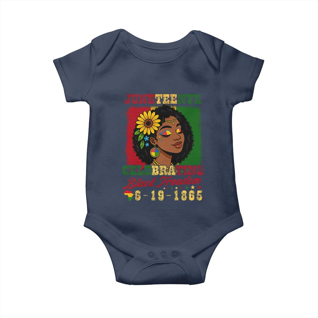 Juneteenth 1865 Black Freedom Celebration Baby Onesie Afrocentric Pride Melanin Girl