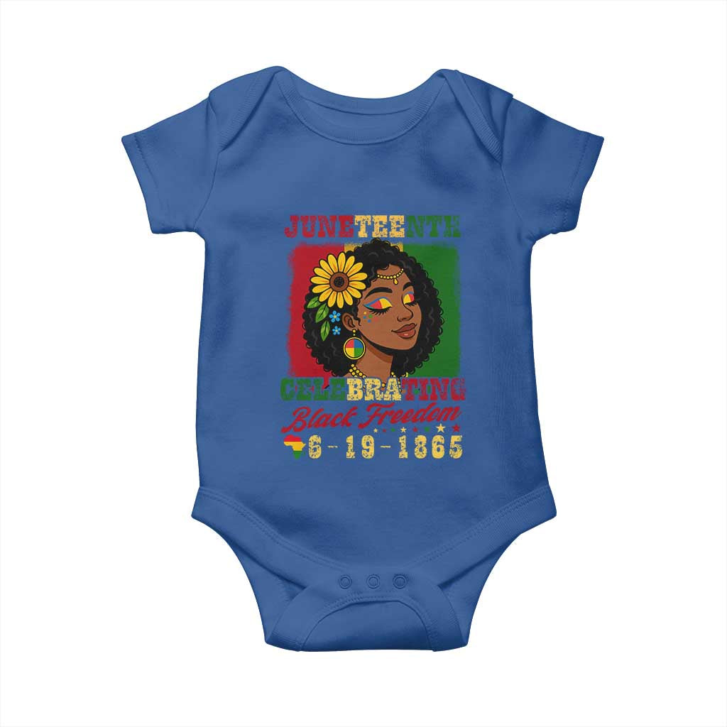Juneteenth 1865 Black Freedom Celebration Baby Onesie Afrocentric Pride Melanin Girl