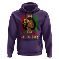 Juneteenth 1865 Black Freedom Celebration Hoodie Afrocentric Pride Melanin Girl