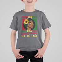 Juneteenth 1865 Black Freedom Celebration T Shirt For Kid Afrocentric Pride Melanin Girl