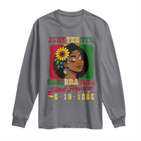 Juneteenth 1865 Black Freedom Celebration Long Sleeve Shirt Afrocentric Pride Melanin Girl
