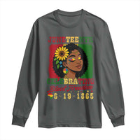 Juneteenth 1865 Black Freedom Celebration Long Sleeve Shirt Afrocentric Pride Melanin Girl