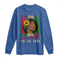 Juneteenth 1865 Black Freedom Celebration Long Sleeve Shirt Afrocentric Pride Melanin Girl