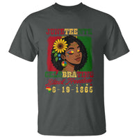 Juneteenth 1865 Black Freedom Celebration T Shirt Afrocentric Pride Melanin Girl