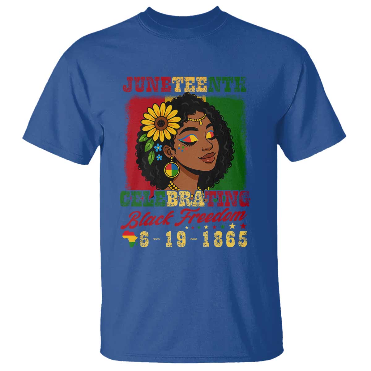 Juneteenth 1865 Black Freedom Celebration T Shirt Afrocentric Pride Melanin Girl