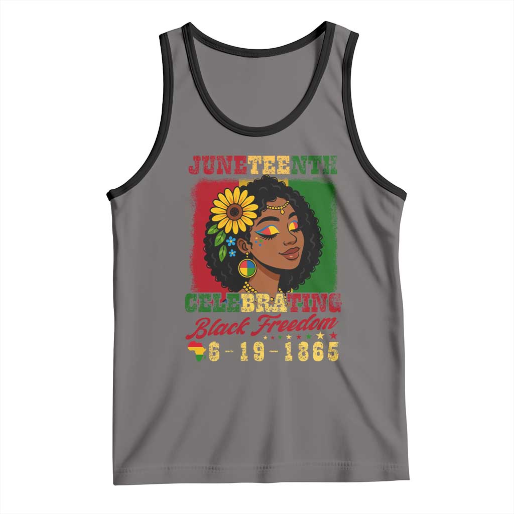 Juneteenth 1865 Black Freedom Celebration Tank Top Afrocentric Pride Melanin Girl