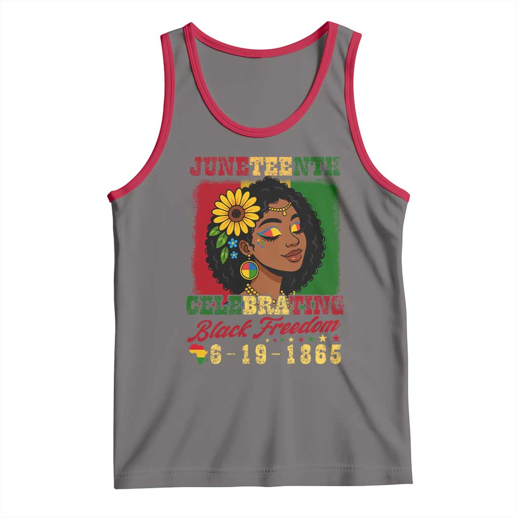 Juneteenth 1865 Black Freedom Celebration Tank Top Afrocentric Pride Melanin Girl