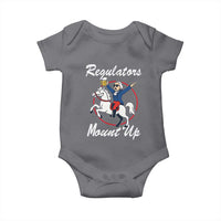 Funny Founding Father Patriotic Drinking Baby Onesie Regulators Mount Up 4th of July - Wonder Print Shop