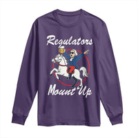 Funny Founding Father Patriotic Drinking Long Sleeve Shirt Regulators Mount Up 4th of July - Wonder Print Shop