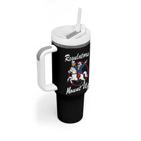 Funny Founding Father Patriotic Drinking Tumbler With Handle Regulators Mount Up 4th of July - Wonder Print Shop