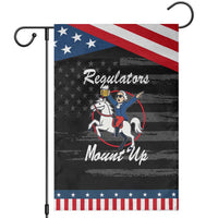 Funny Founding Father Patriotic Drinking Garden Flag Regulators Mount Up 4th of July