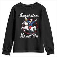 Funny Founding Father Patriotic Drinking Youth Sweatshirt Regulators Mount Up 4th of July - Wonder Print Shop