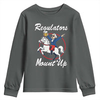 Funny Founding Father Patriotic Drinking Youth Sweatshirt Regulators Mount Up 4th of July - Wonder Print Shop