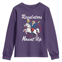 Funny Founding Father Patriotic Drinking Youth Sweatshirt Regulators Mount Up 4th of July - Wonder Print Shop