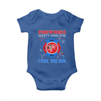 Fireworks Safety Director Baby Onesie I Run You Run Funny 4th of July Patriotic - Wonder Print Shop