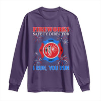 Fireworks Safety Director Long Sleeve Shirt I Run You Run Funny 4th of July Patriotic - Wonder Print Shop