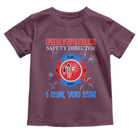 Fireworks Safety Director Toddler T Shirt I Run You Run Funny 4th of July Patriotic - Wonder Print Shop