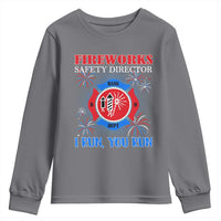 Fireworks Safety Director Youth Sweatshirt I Run You Run Funny 4th of July Patriotic - Wonder Print Shop