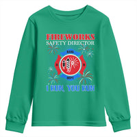 Fireworks Safety Director Youth Sweatshirt I Run You Run Funny 4th of July Patriotic - Wonder Print Shop