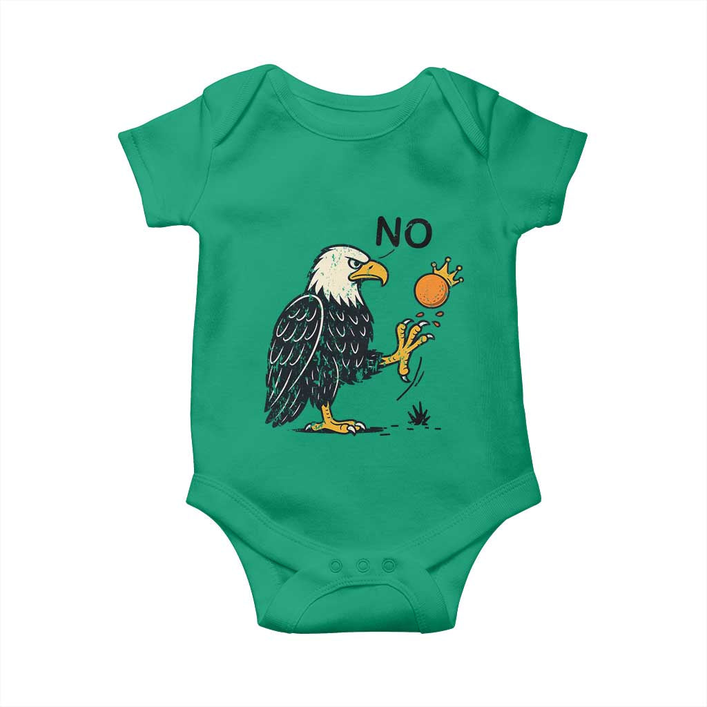 Bald Eagle No Kings In America Baby Onesie No Orange We The People Patriotic Political Statement - Wonder Print Shop