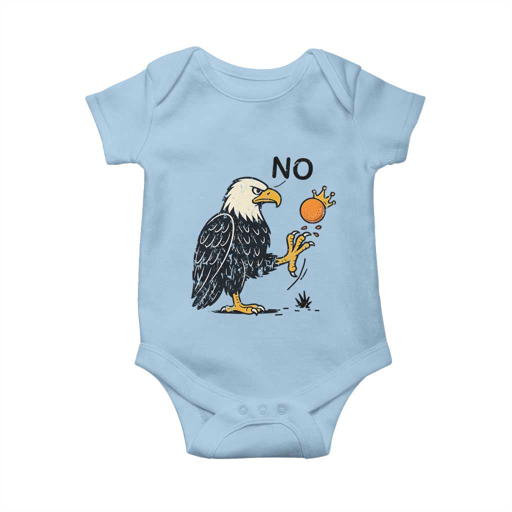 Bald Eagle No Kings In America Baby Onesie No Orange We The People Patriotic Political Statement - Wonder Print Shop