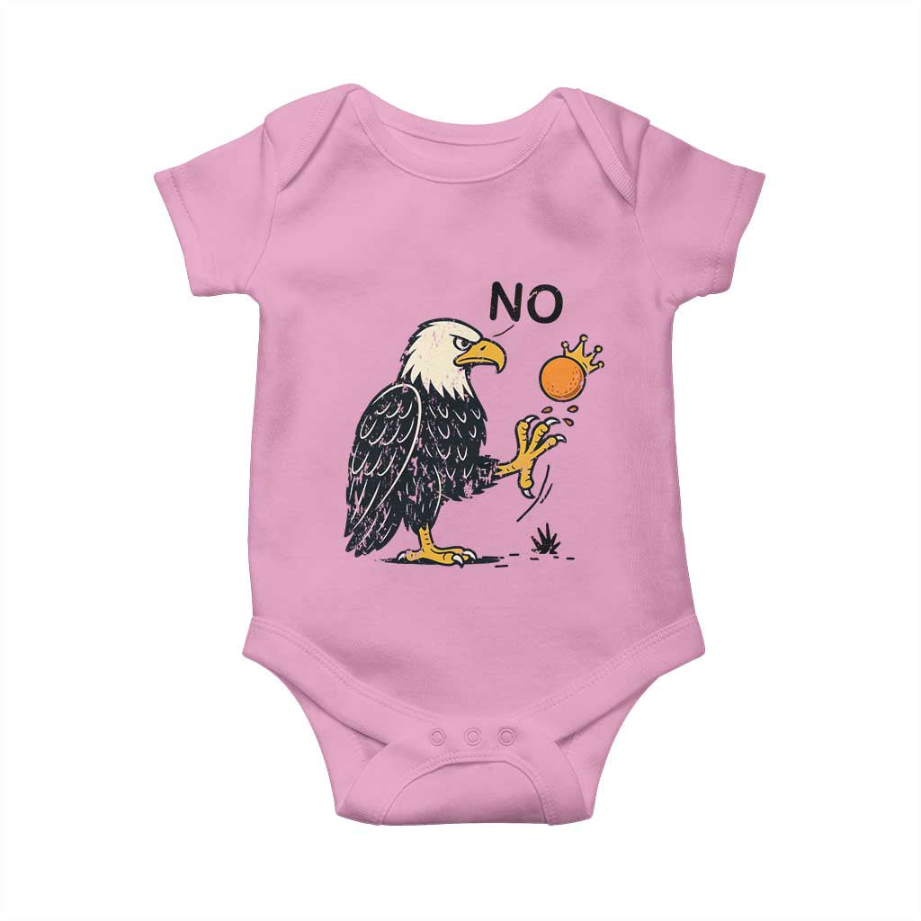 Bald Eagle No Kings In America Baby Onesie No Orange We The People Patriotic Political Statement - Wonder Print Shop