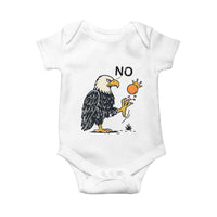 Bald Eagle No Kings In America Baby Onesie No Orange We The People Patriotic Political Statement - Wonder Print Shop