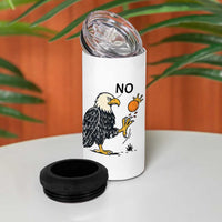 Bald Eagle No Kings In America 4 in 1 Can Cooler Tumbler No Orange We The People Patriotic Political Statement - Wonder Print Shop