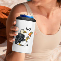 Bald Eagle No Kings In America 4 in 1 Can Cooler Tumbler No Orange We The People Patriotic Political Statement - Wonder Print Shop