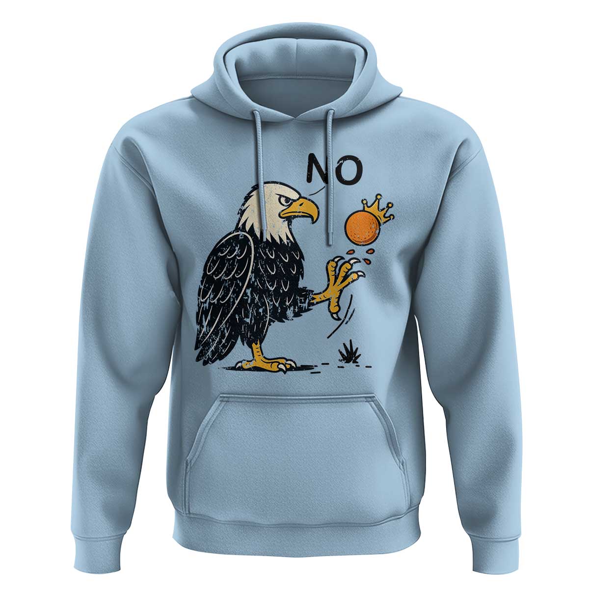 Bald Eagle No Kings In America Hoodie No Orange We The People Patriotic Political Statement - Wonder Print Shop