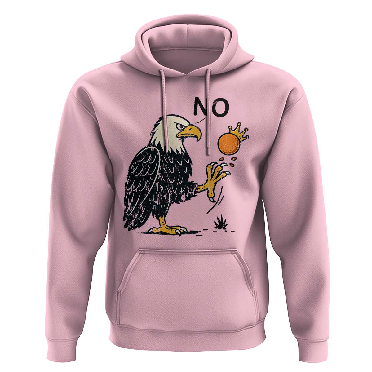 Bald Eagle No Kings In America Hoodie No Orange We The People Patriotic Political Statement - Wonder Print Shop