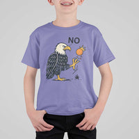 Bald Eagle No Kings In America T Shirt For Kid No Orange We The People Patriotic Political Statement - Wonder Print Shop