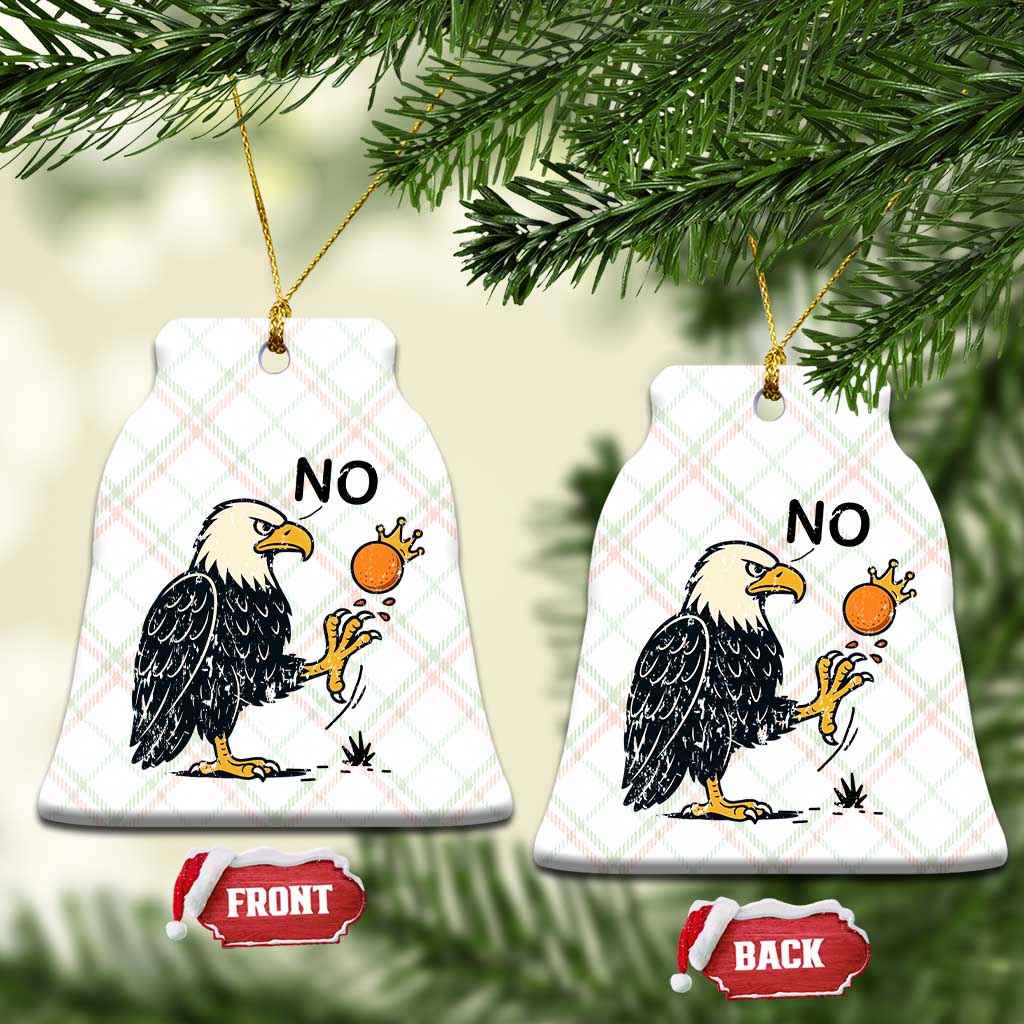 Bald Eagle No Kings In America Ceramic Ornament No Orange We The People Patriotic Political Statement - Wonder Print Shop