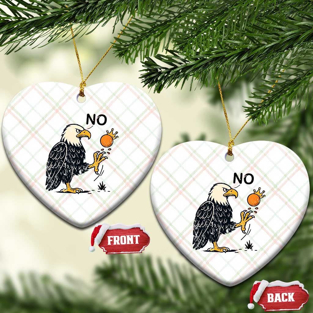 Bald Eagle No Kings In America Ceramic Ornament No Orange We The People Patriotic Political Statement - Wonder Print Shop