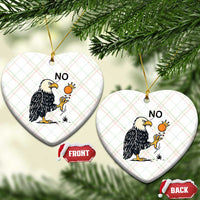 Bald Eagle No Kings In America Ceramic Ornament No Orange We The People Patriotic Political Statement - Wonder Print Shop