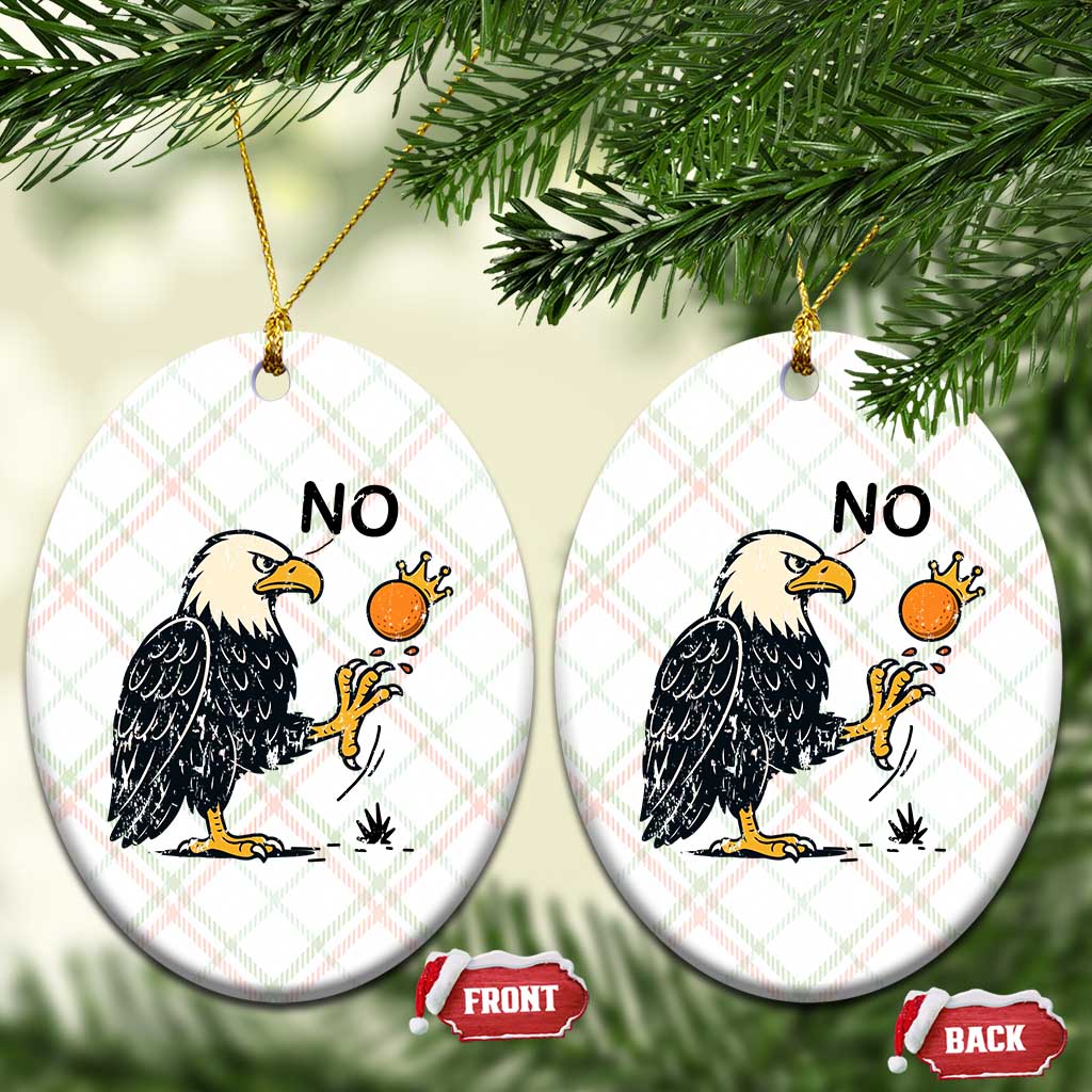 Bald Eagle No Kings In America Ceramic Ornament No Orange We The People Patriotic Political Statement - Wonder Print Shop