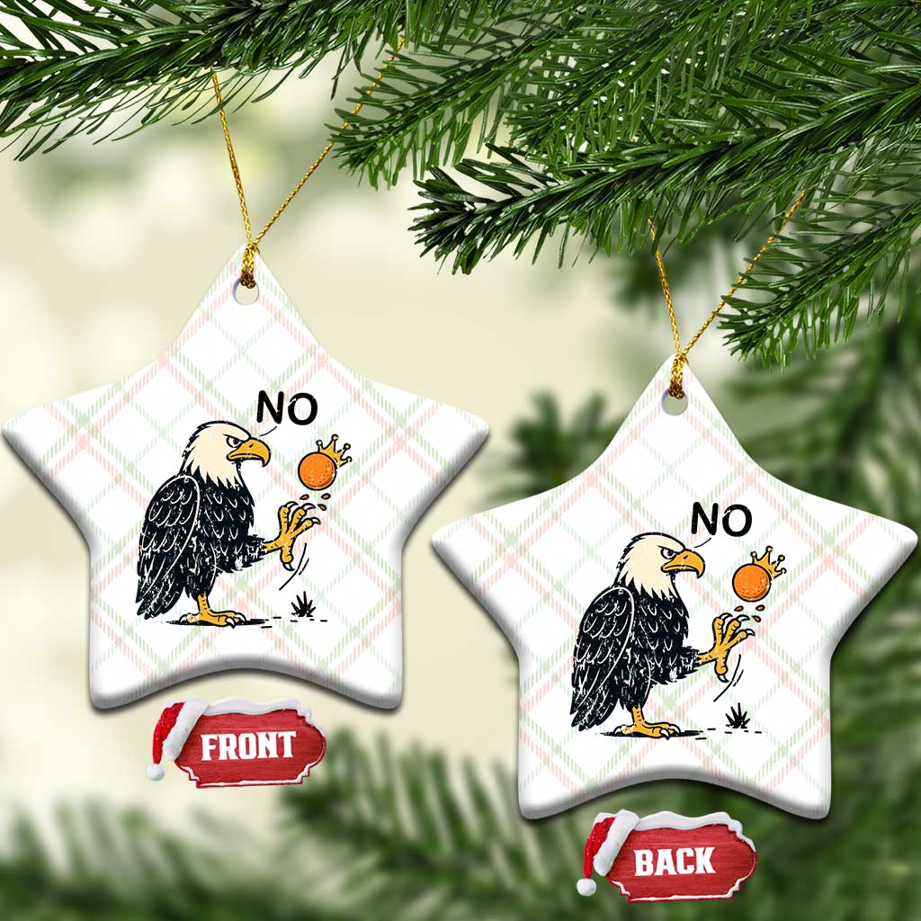 Bald Eagle No Kings In America Ceramic Ornament No Orange We The People Patriotic Political Statement - Wonder Print Shop