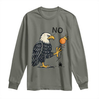Bald Eagle No Kings In America Long Sleeve Shirt No Orange We The People Patriotic Political Statement - Wonder Print Shop