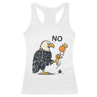 Bald Eagle No Kings In America Racerback Tank Top No Orange We The People Patriotic Political Statement - Wonder Print Shop