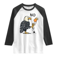 Bald Eagle No Kings In America Raglan Shirt No Orange We The People Patriotic Political Statement - Wonder Print Shop