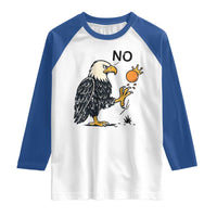 Bald Eagle No Kings In America Raglan Shirt No Orange We The People Patriotic Political Statement - Wonder Print Shop