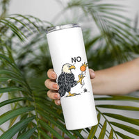 Bald Eagle No Kings In America Skinny Tumbler No Orange We The People Patriotic Political Statement - Wonder Print Shop