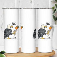 Bald Eagle No Kings In America Skinny Tumbler No Orange We The People Patriotic Political Statement - Wonder Print Shop