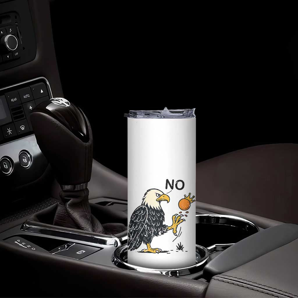 Bald Eagle No Kings In America Skinny Tumbler No Orange We The People Patriotic Political Statement - Wonder Print Shop