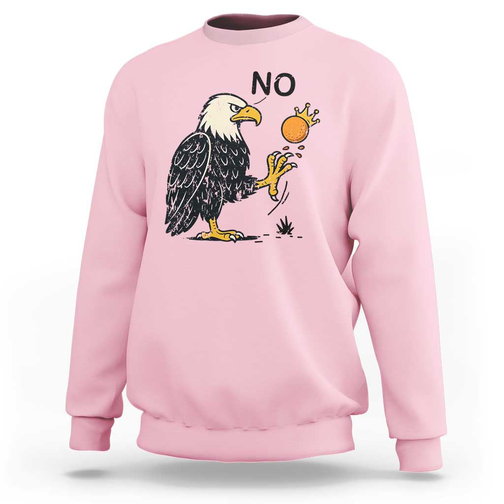 Bald Eagle No Kings In America Sweatshirt No Orange We The People Patriotic Political Statement - Wonder Print Shop