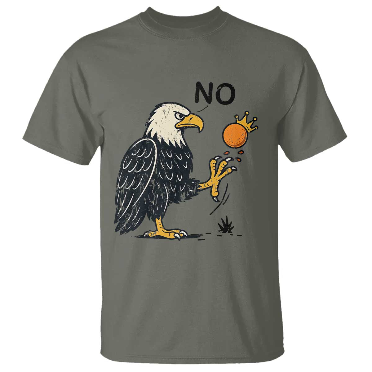 Bald Eagle No Kings In America T Shirt No Orange We The People Patriotic Political Statement - Wonder Print Shop