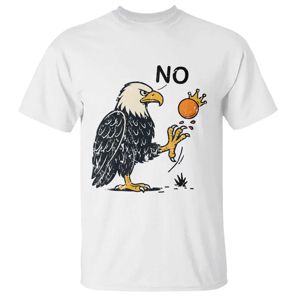 Bald Eagle No Kings In America T Shirt No Orange We The People Patriotic Political Statement - Wonder Print Shop