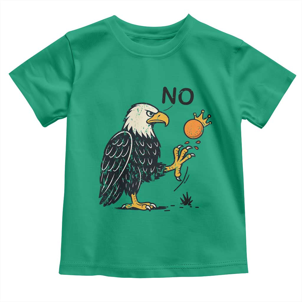 Bald Eagle No Kings In America Toddler T Shirt No Orange We The People Patriotic Political Statement - Wonder Print Shop