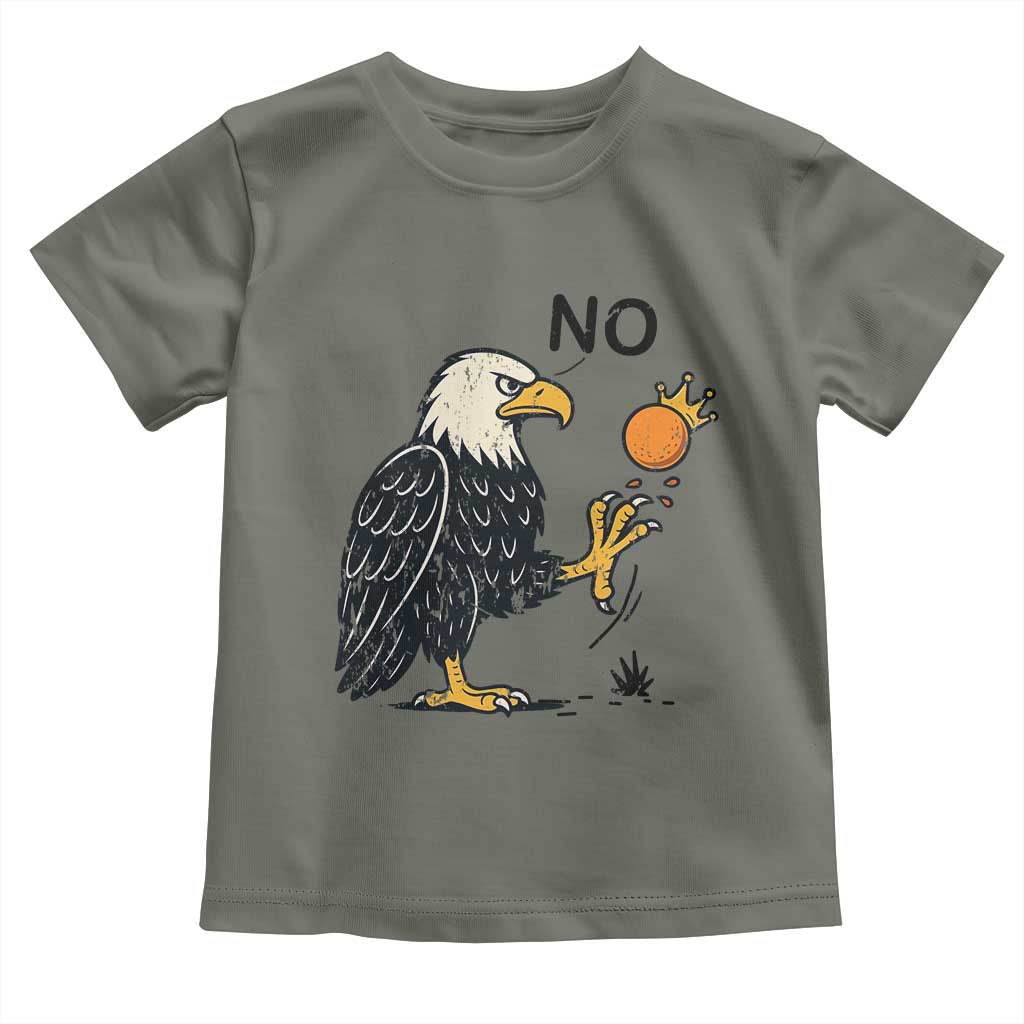 Bald Eagle No Kings In America Toddler T Shirt No Orange We The People Patriotic Political Statement - Wonder Print Shop